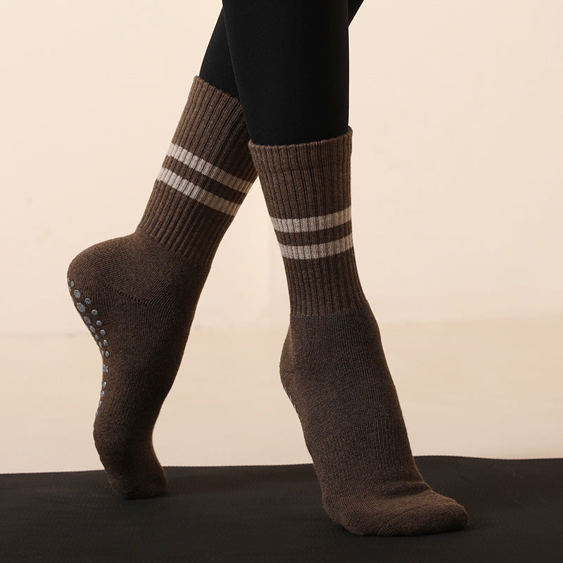 Crew Anti-Slip Grip Socks (Ribbed Calf)