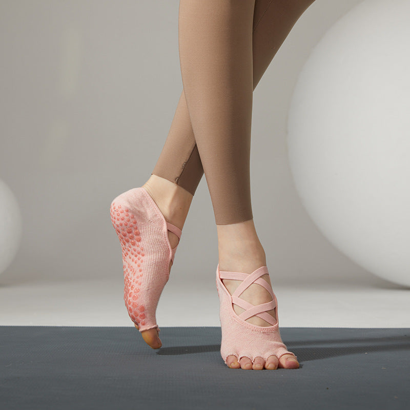 Ballet Anti-Slip Grip Socks (Dual Cross)