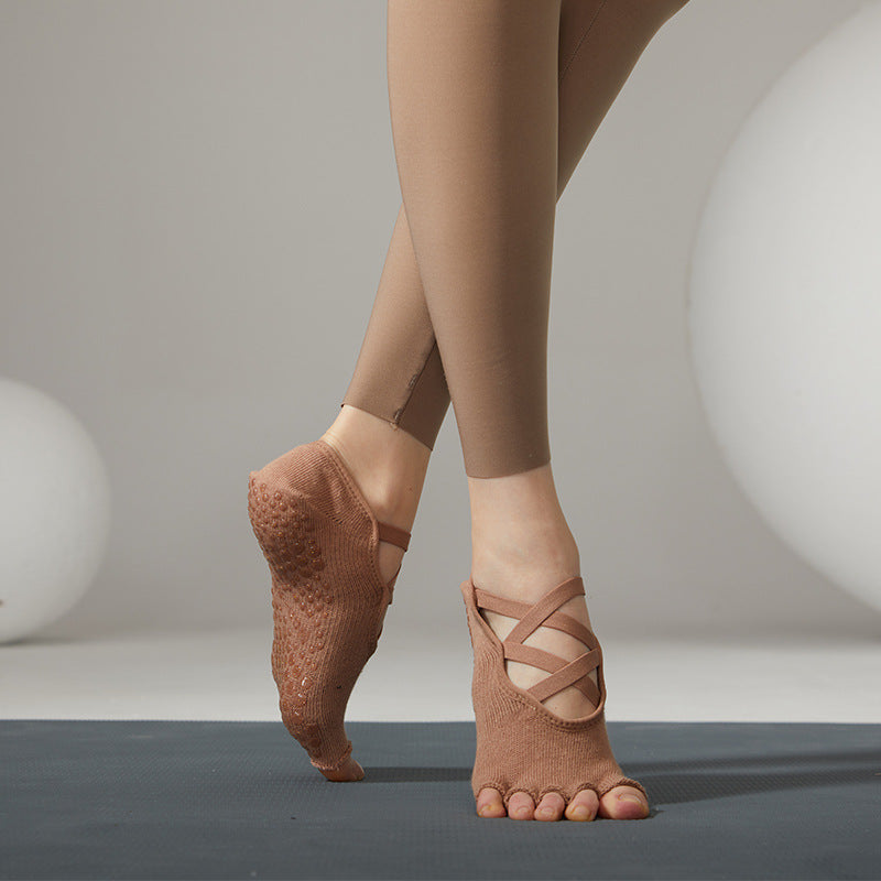 Ballet Anti-Slip Grip Socks (Dual Cross)