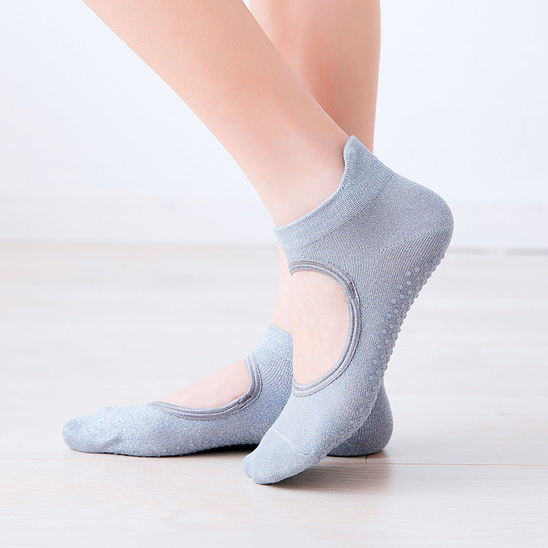 Ballet Anti-Slip Grip Socks (Silver Blend)