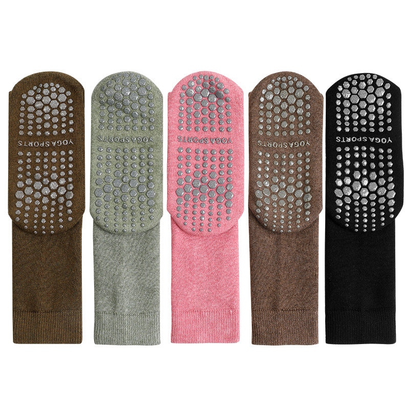 Mid-Calf Cotton Yoga Socks Picture