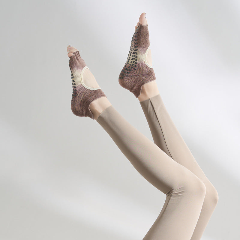 Open Toe Gradient Colour Anti-skid Yoga Socks