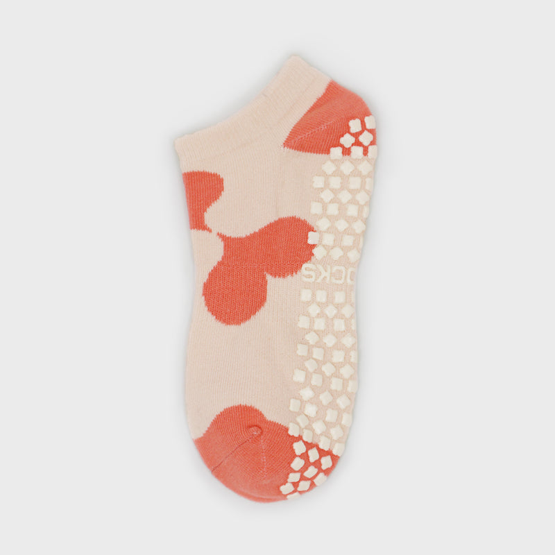 Low Cut Grip Socks-Love Heart