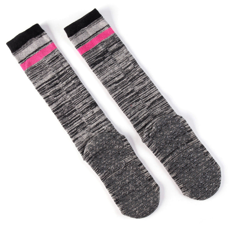 Hight Tube Blended Colour Yoga Sports Socks Grey