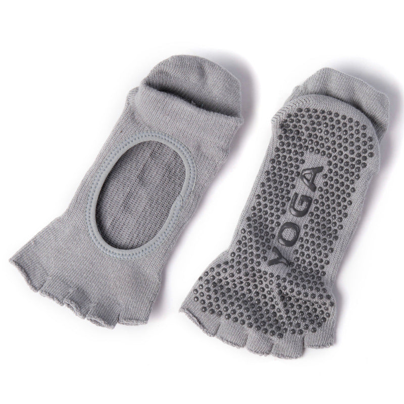 Non Slip Yoga Sports Socks Grey