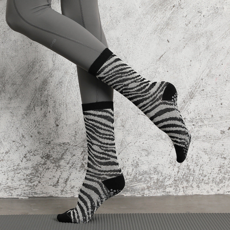 Fashion Yoga Fitness Socks Leopard