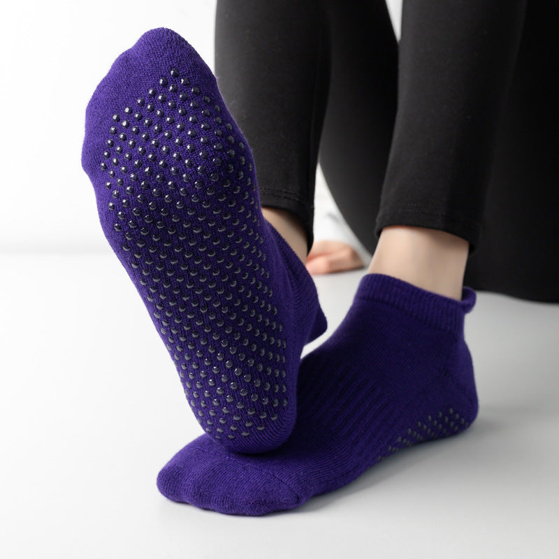 Full Toe Grip Socks Purple