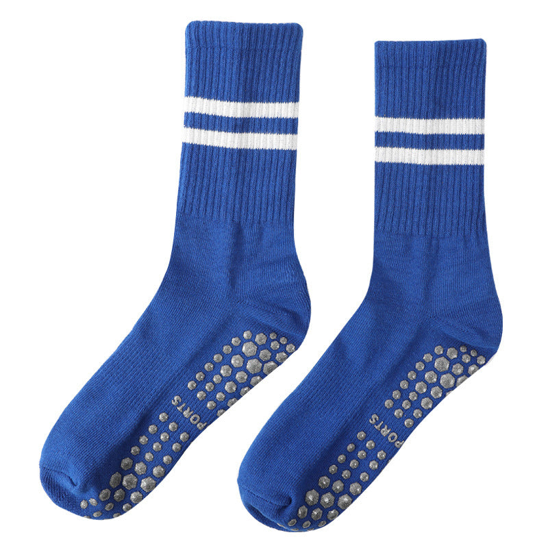 Crew Full Toe Yoga Sports Socks Blue