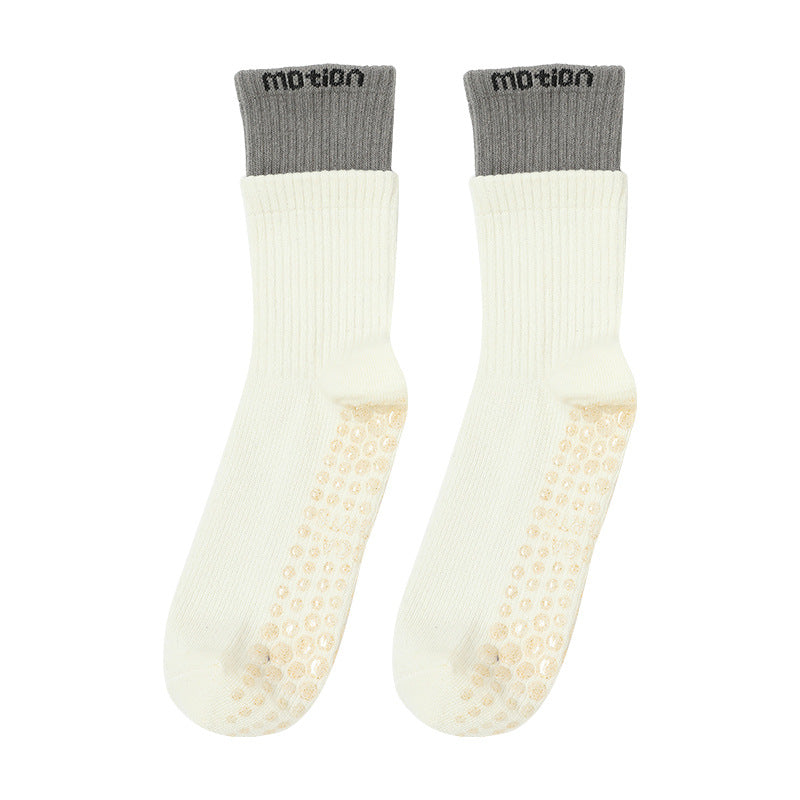 Grip Yoga Socks White With Environmental Grip Sole