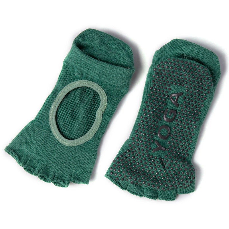 Non Slip Yoga Sports Socks Green