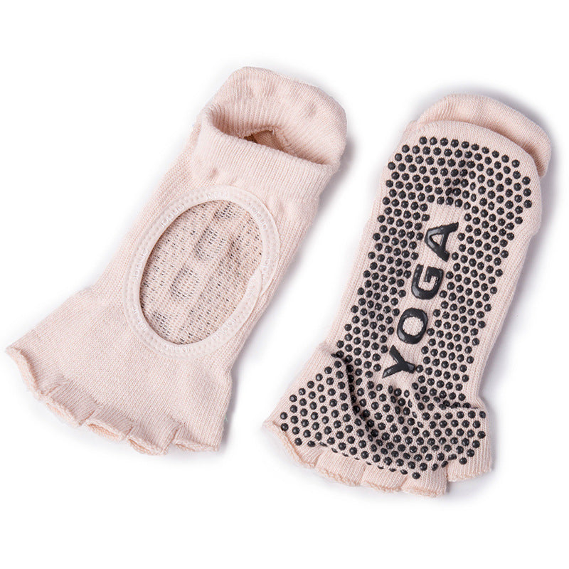 Non Slip Yoga Sports Socks Light Pink