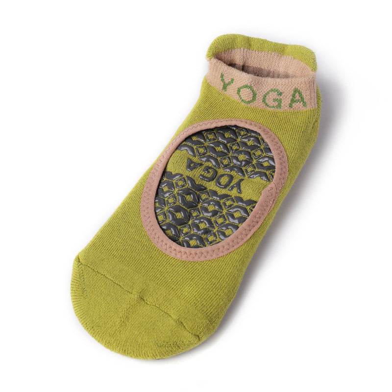 Ballet Stlyle Yoga Grip Socks Fruit Green