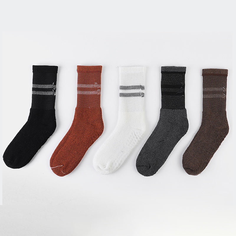 Crew Non Slip Yoga Socks-Ribbed Calf